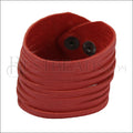 9" SHREDDED cuff RED - strand