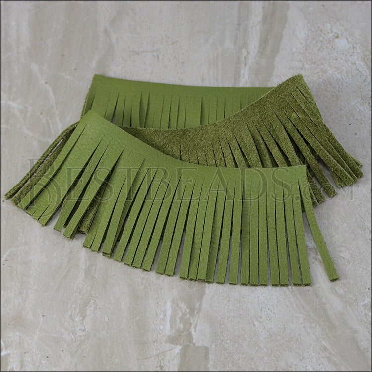 Long Tassel Strip AVOCADO