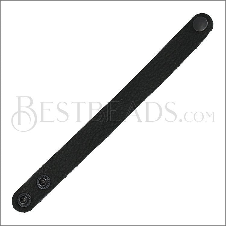 Leather STRAP bracelet BLACK
