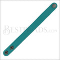 Leather STRAP bracelet TEAL