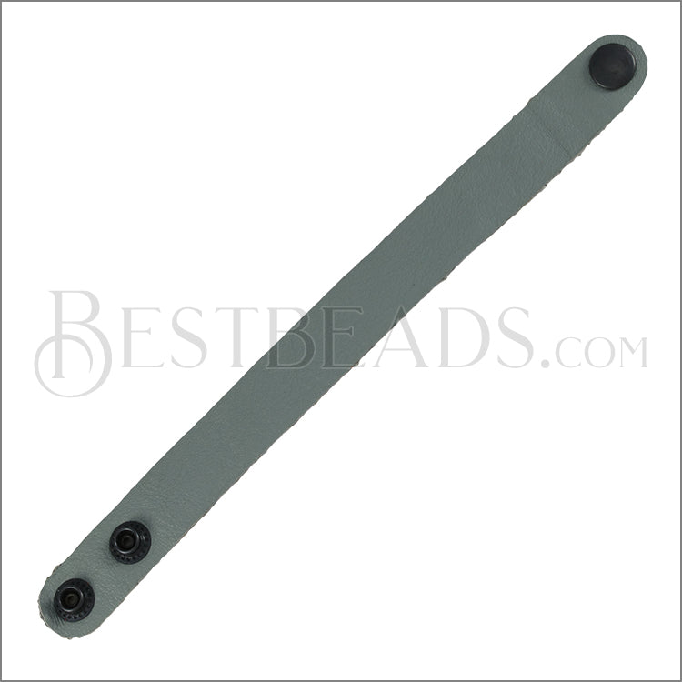 Leather STRAP bracelet GREY