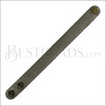 Leather STRAP bracelet METALLIC ANTIQUE BRONZE WITH GREY