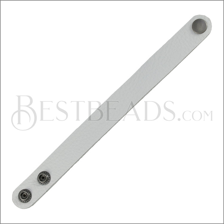 Leather STRAP bracelet WHITE