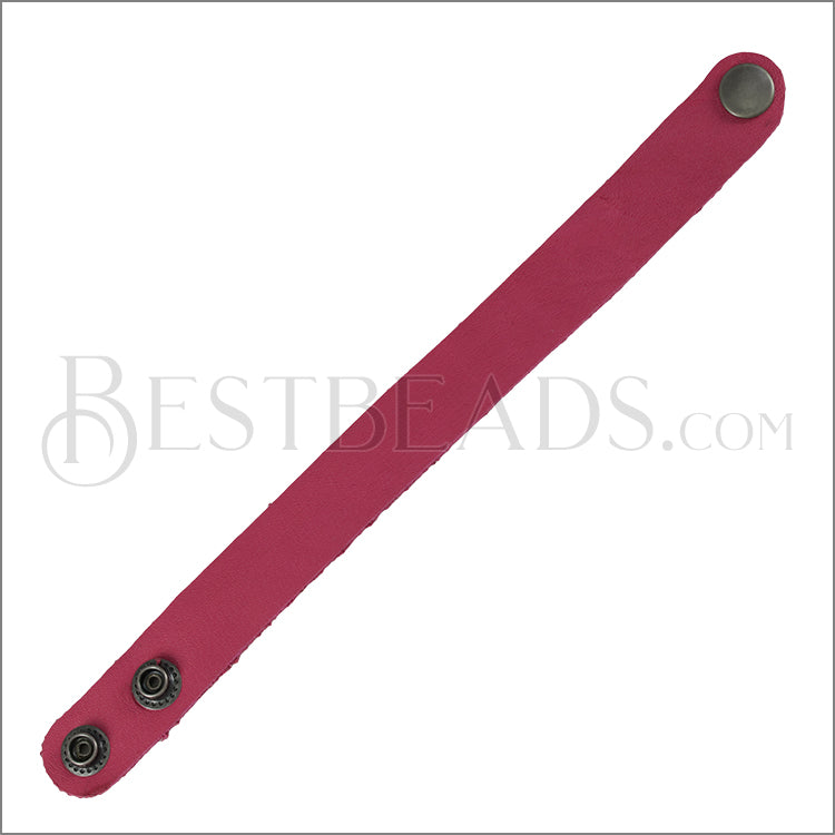 Leather STRAP bracelet FUCHSIA