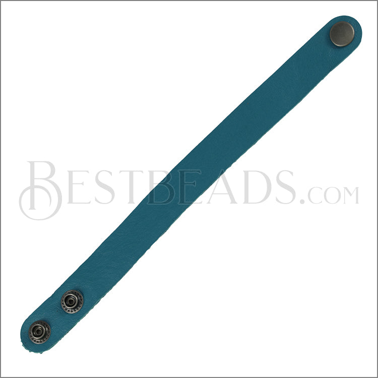 Leather STRAP bracelet DARK TURQUOISE