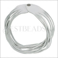 18" SHREDDED necklace WHITE - strand