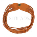 18" SHREDDED necklace CREAMSICLE - strand
