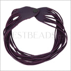 18" SHREDDED necklace PURPLE - strand