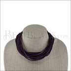 18" SHREDDED necklace PURPLE - strand