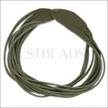 18" SHREDDED necklace CAPER - strand