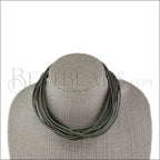 18" SHREDDED necklace CAPER - strand