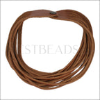 18" SHREDDED necklace LT RUST - strand