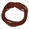 18" SHREDDED necklace DARK RUST - strand