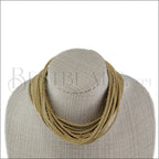 18" SHREDDED necklace SADDLE - strand