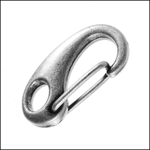 25mm CLIP lobster clasp ANT. SILVER - 10 pcs