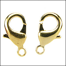 15mm x 9mm Lobster Clasp GOLD - 10 pcs