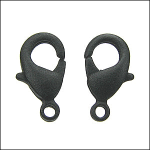 15mm x 9mm Lobster Clasp NITE BLACK - 10 pcs