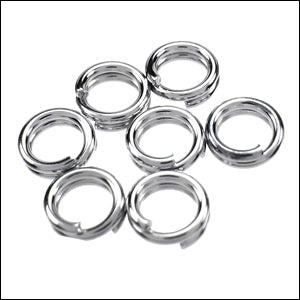 SPLIT ring 7mm ounce RHODIUM