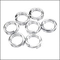 SPLIT ring 7mm ounce SILVER PLATE