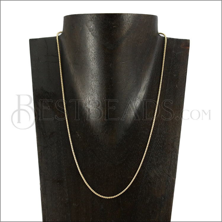 Modern Rope Chain Necklace MATTE GOLD - 18 inch - 10 pcs