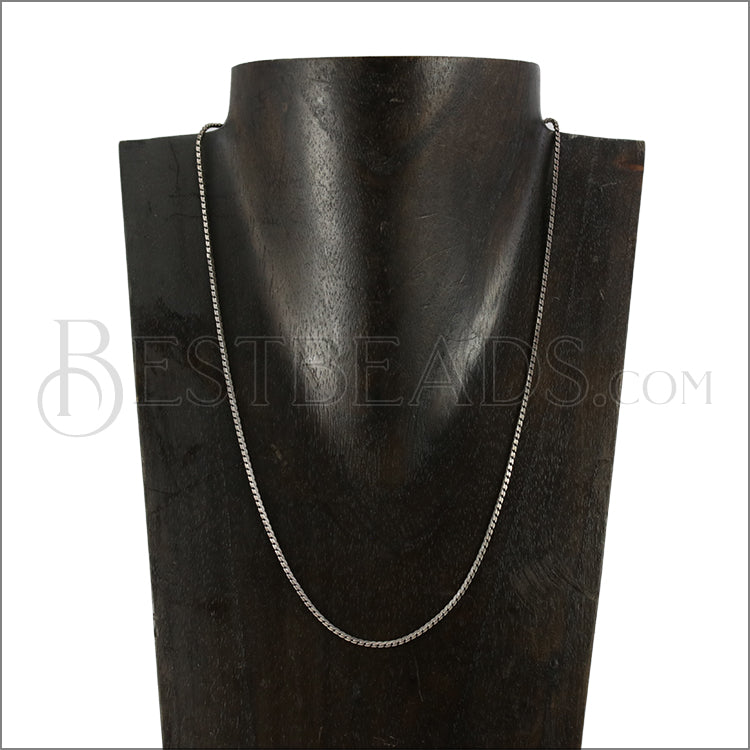 Z Snake Chain Necklace ANT SILVER - 18 inch - 10 pcs