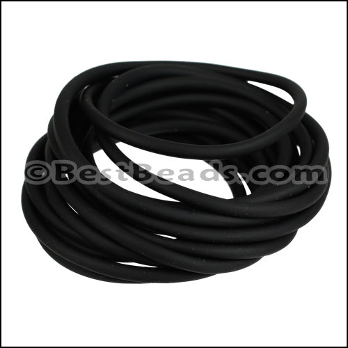 2.5mm Round PVC cord BLACK - 2m COIL