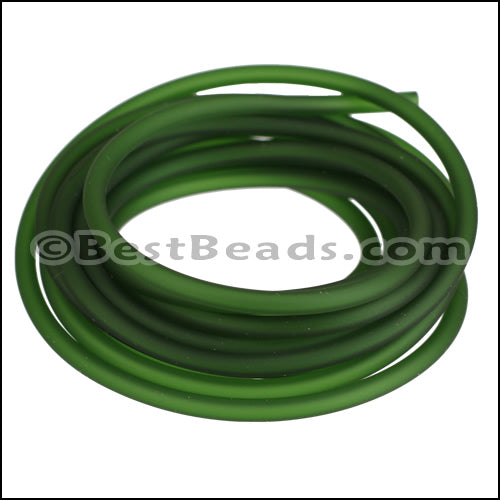 3mm Round PVC cord GREEN - 2m COIL