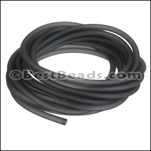 3mm Round PVC cord DARK GREY - 2m COIL