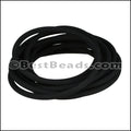 4mm Round PVC cord BLACK - 2m COIL