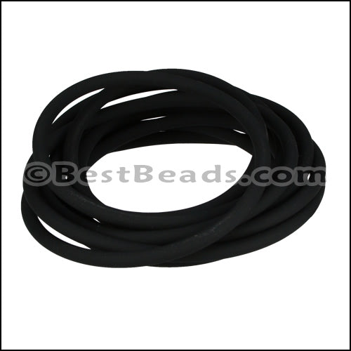 4mm Round PVC cord BLACK - 2m COIL