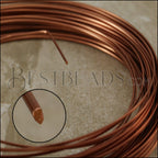 Parawire Half - Round 18g Wire ANT COPPER