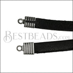 3mm Striped End Clamp SILVER PLATE - 72 pcs