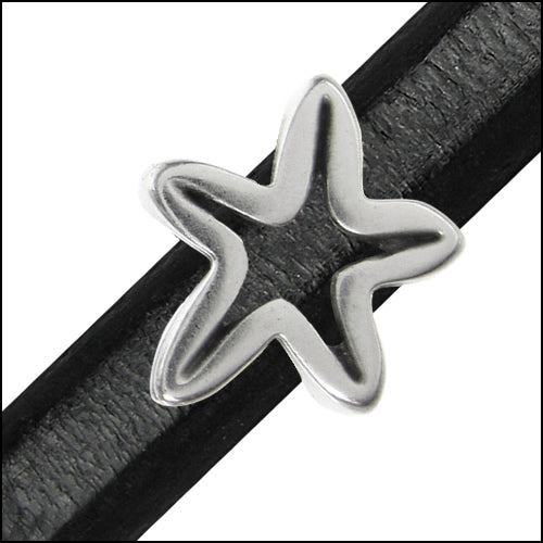 Regaliz® OPEN STARFISH spacer ANT SILVER - 10 pcs