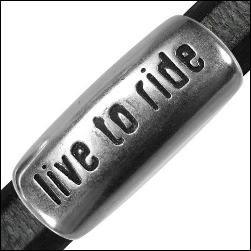 Regaliz® LIVE TO RIDE spacer ANT SILVER - 10 pcs