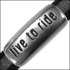 Regaliz® LIVE TO RIDE spacer ANT SILVER - 10 pcs