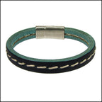 Regaliz® 4.5mm STITCHED leather ROYAL BLUE - meter