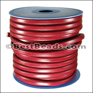Regaliz® Leather Oval DISTRESSED RED - meter