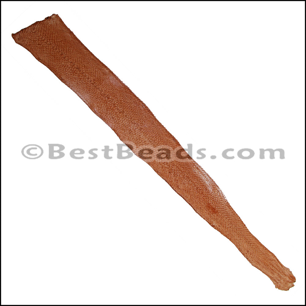 SALMON leather skin ORANGE - 1 hide