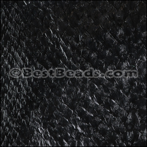 SALMON leather skin BLACK - 1 hide