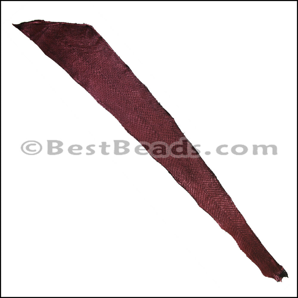 SALMON leather skin BURGUNDY - 1 hide
