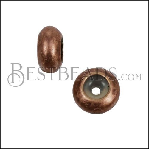 1 - 1.5mm XSmall Bead Stopper - ANT COPPER - 10 pcs