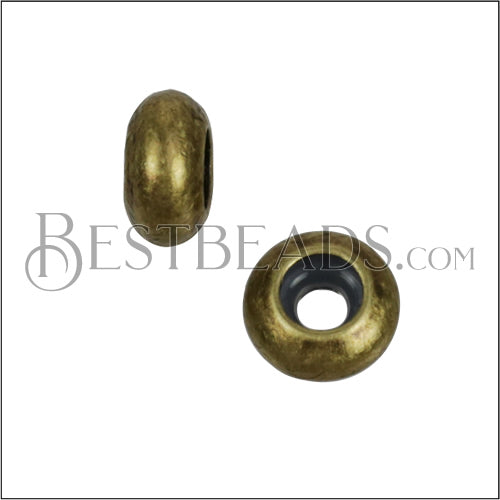 2 - 2.5mm Small Bead Stopper - ANT BRASS - 10 pcs