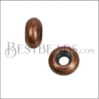 2 - 2.5mm Small Bead Stopper - ANT COPPER - 10 pcs