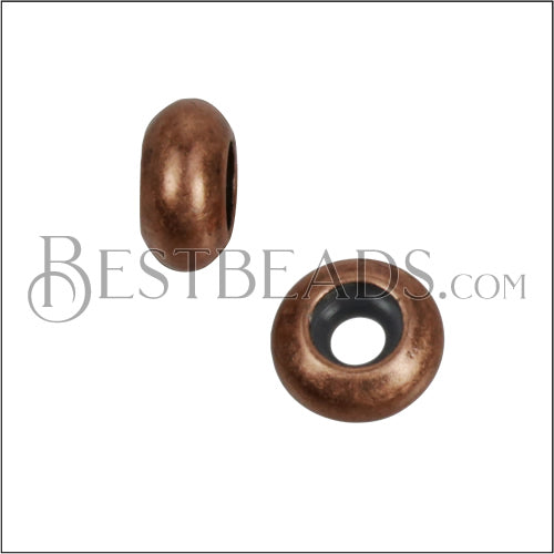 2 - 2.5mm Small Bead Stopper - ANT COPPER - 10 pcs