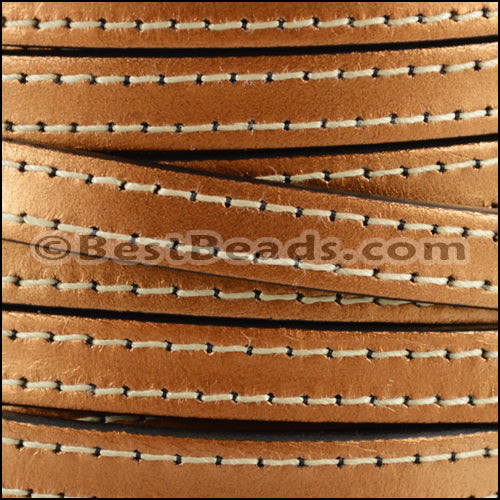 10mm flat STITCHED leather MONEYPENNY - meter