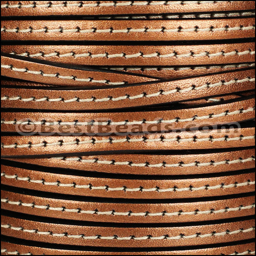 5mm flat STITCHED leather MONEYPENNY - meter