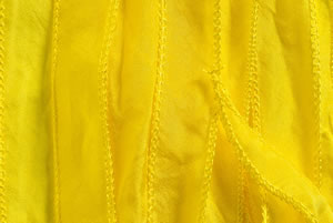 SILKY Ribbon - Bundle of 10 Strands Color: 1-YELLOW