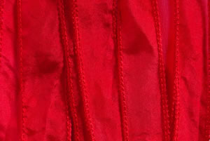 SILKY Ribbon - Bundle of 10 Strands Color: 3-RED