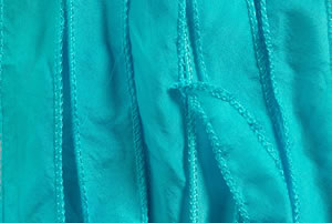 SILKY Ribbon - Bundle of 10 Strands Color: 46-TURQ
