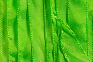 SILKY Ribbon - Bundle of 10 Strands Color: 50-APPLE GREEN
